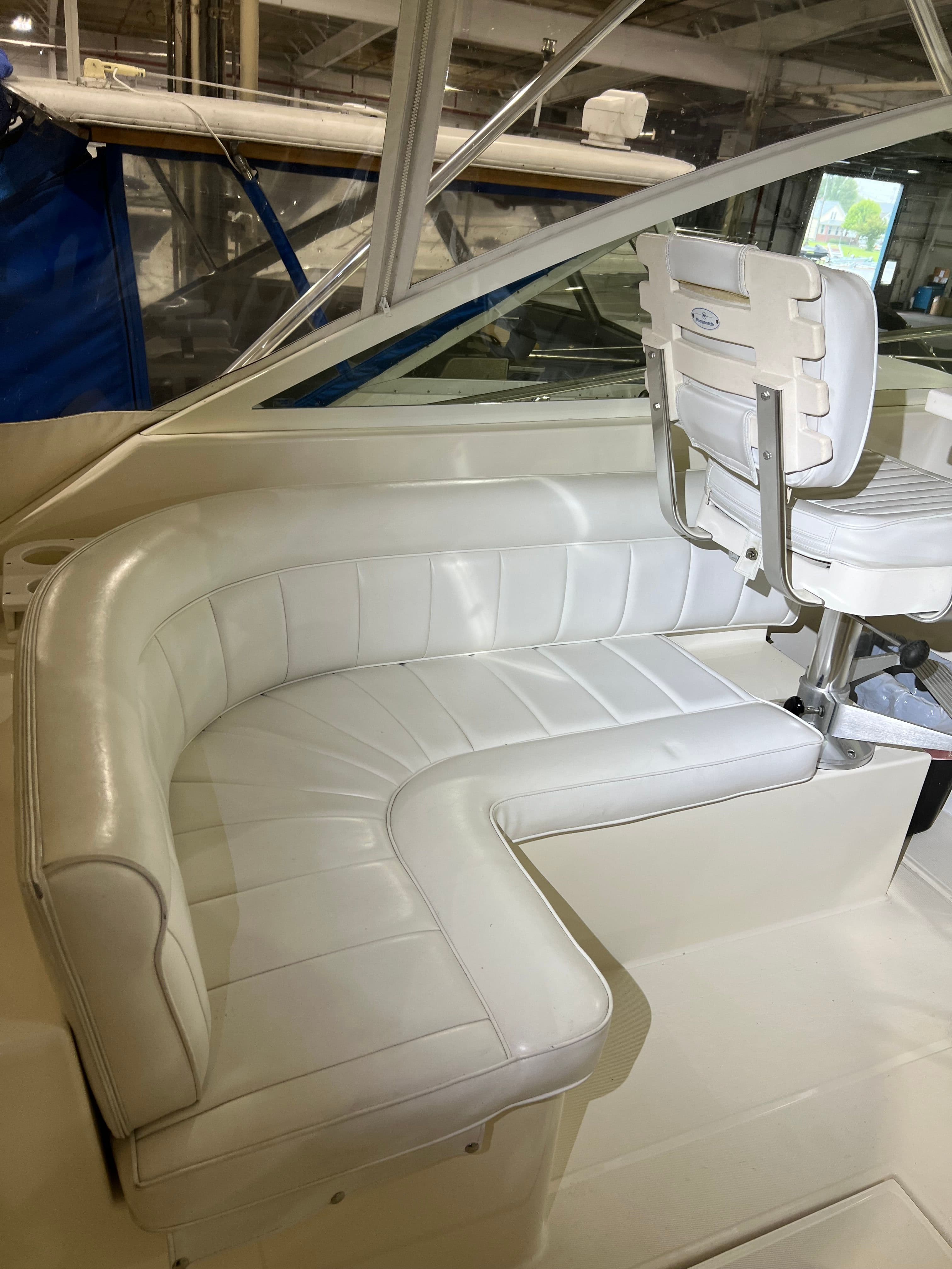 Wrap around guest seating