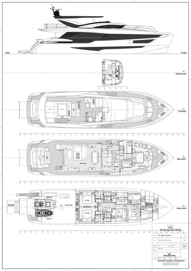 2018 Dominator Yachts Dominator Ilumen - Image 44