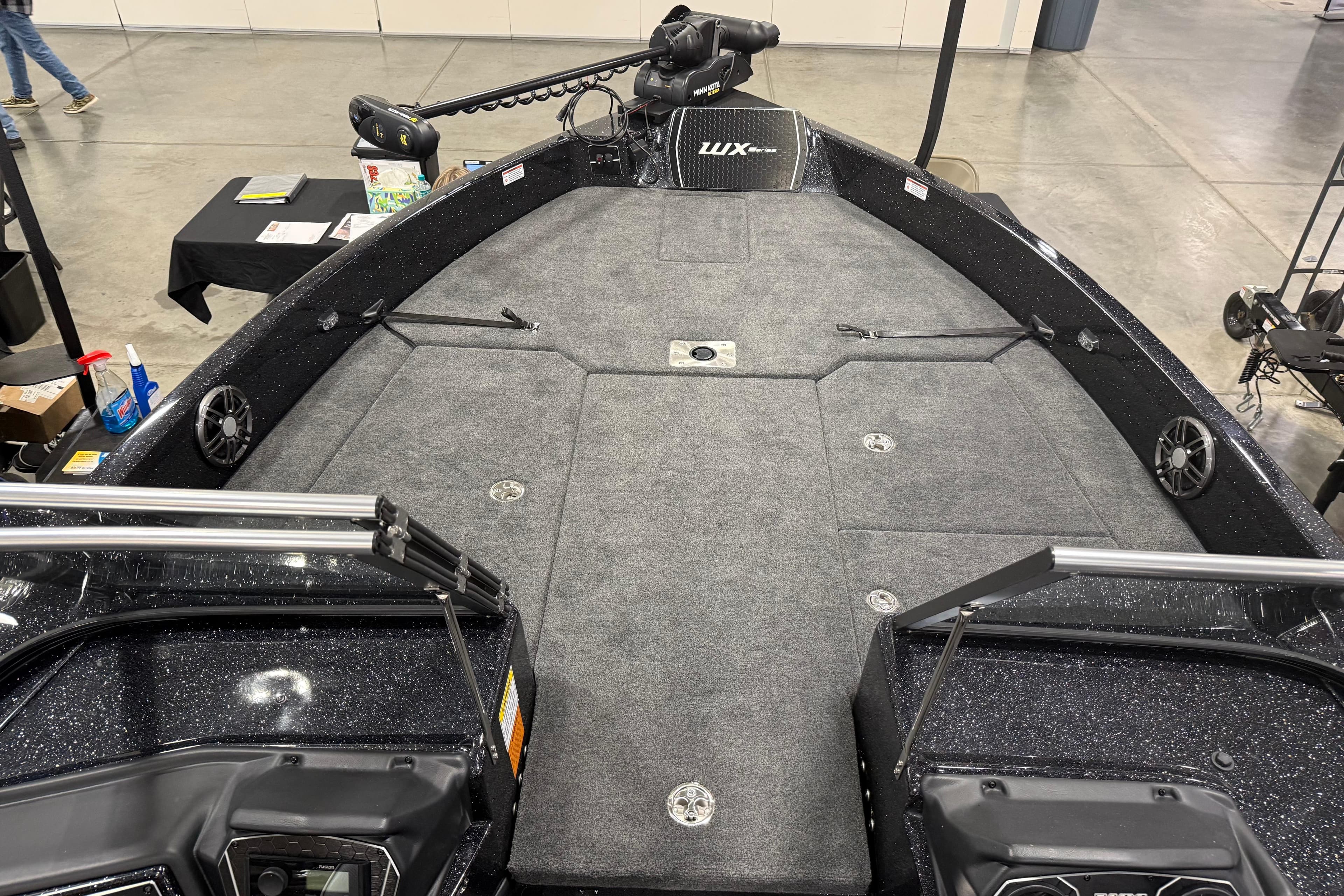 2025 Skeeter WX2200 boat interior with spacious deck and modern features.