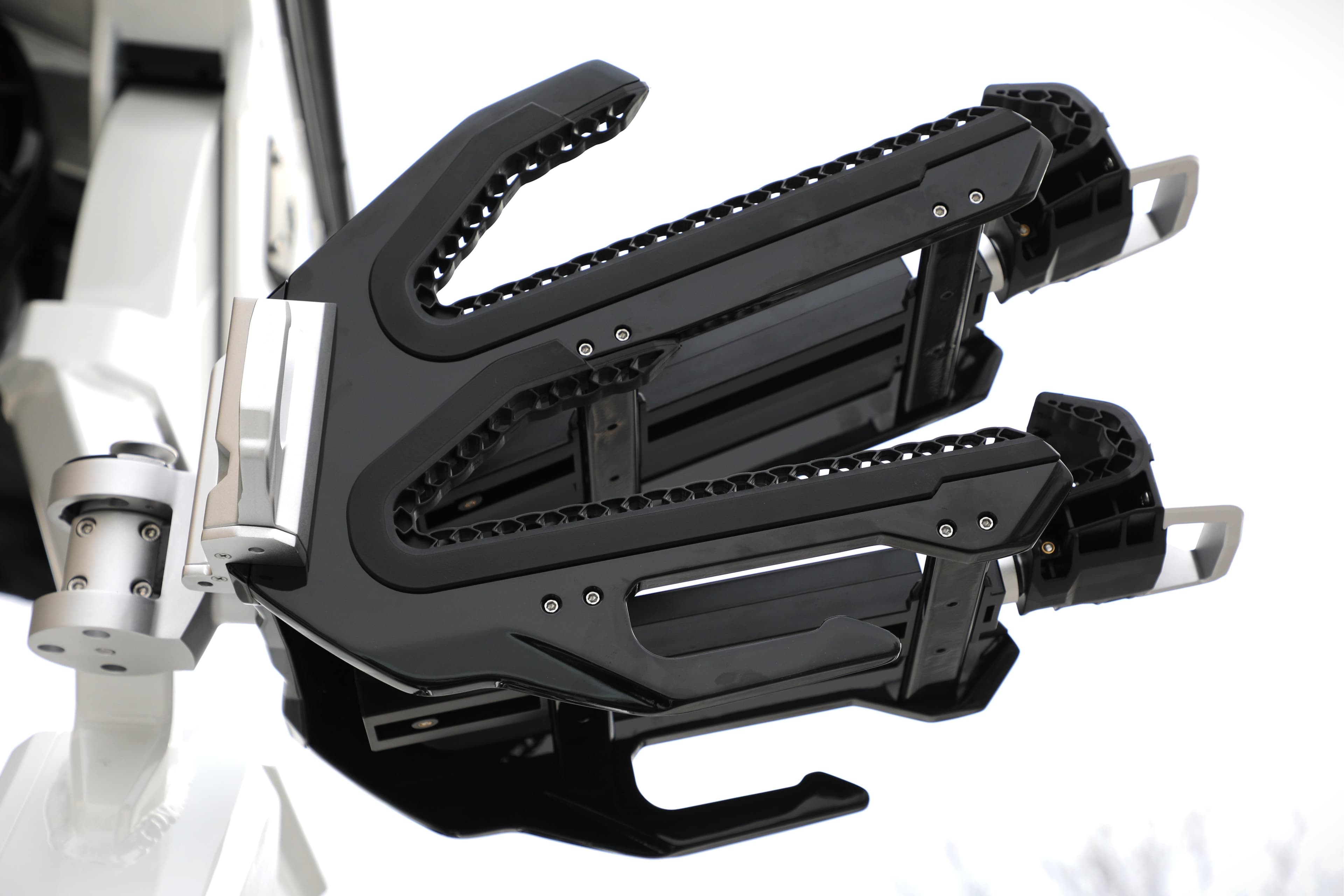 Close-up of Centurion Ri245 2026 boat component, showcasing sleek black mechanical design.