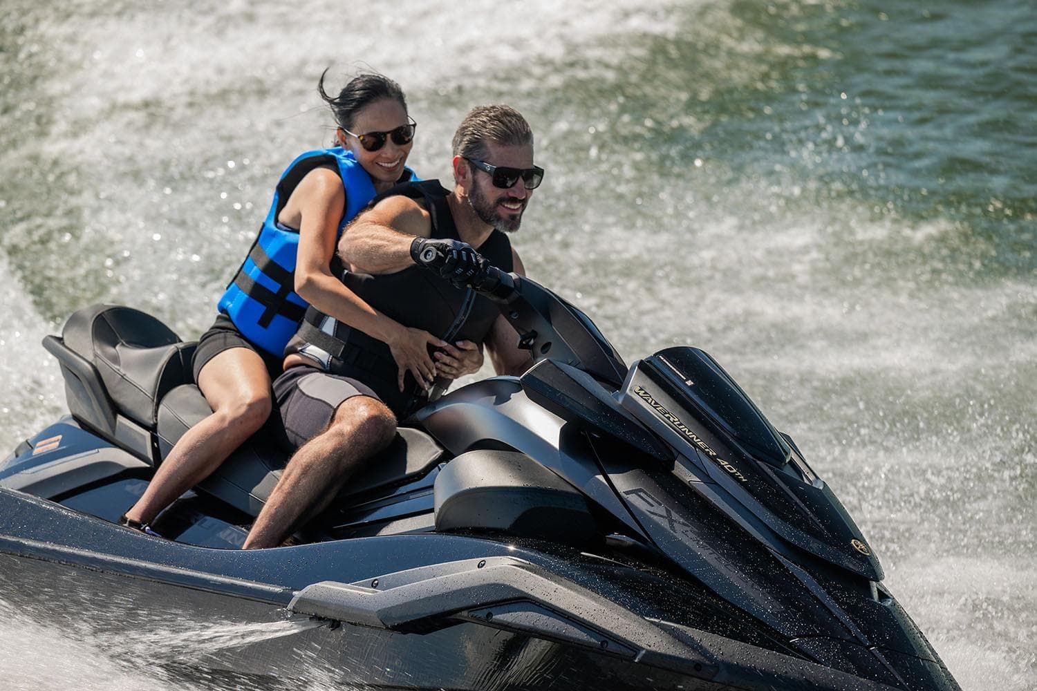 Manufacturer Provided Image: Couple enjoying a ride on a 2026 Yamaha WaveRunner FX Limited SVHO jet ski.