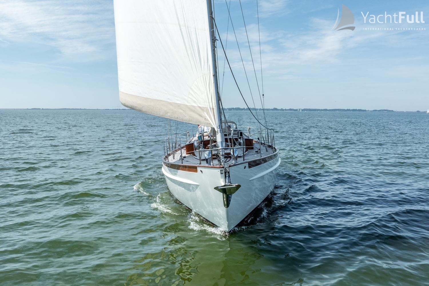 Sailing yacht Bestevaer 50, 2000 model, cruising on open water under clear skies.