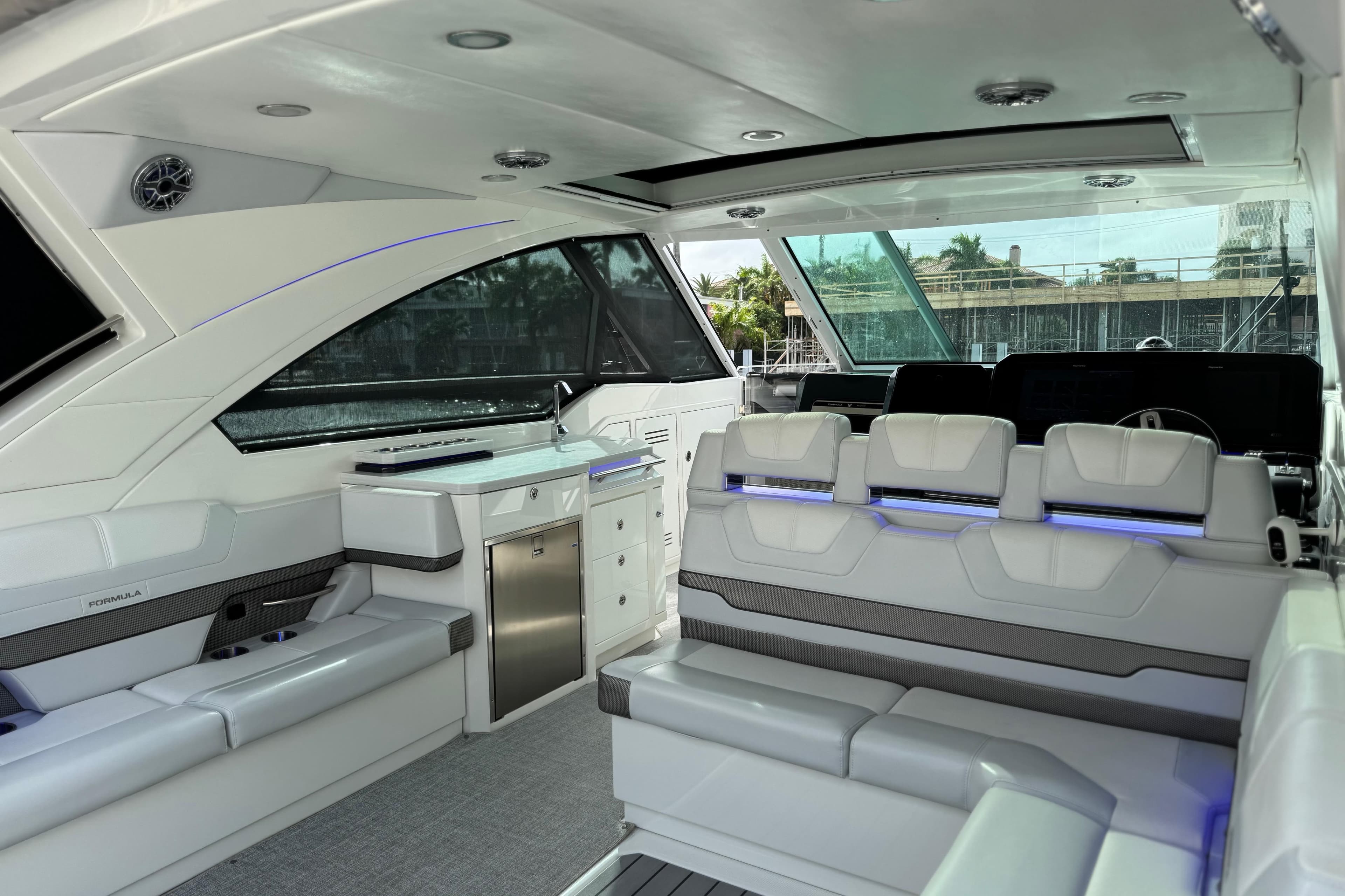 2023 Formula 400 Super Sport Crossover interior with luxurious seating and modern amenities.