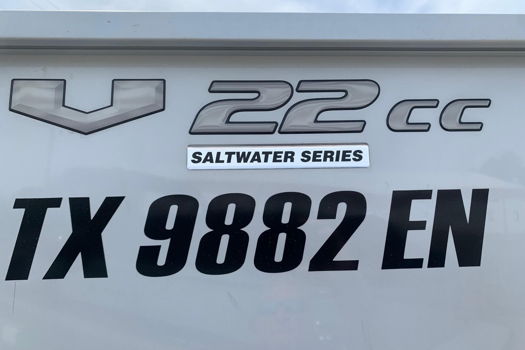 YAMAHA G3 V22FC 2019 boat, Saltwater Series, registration TX 9882 EN.