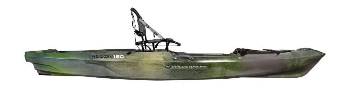 2023 Wilderness Systems Recon 120 kayak, side view.
