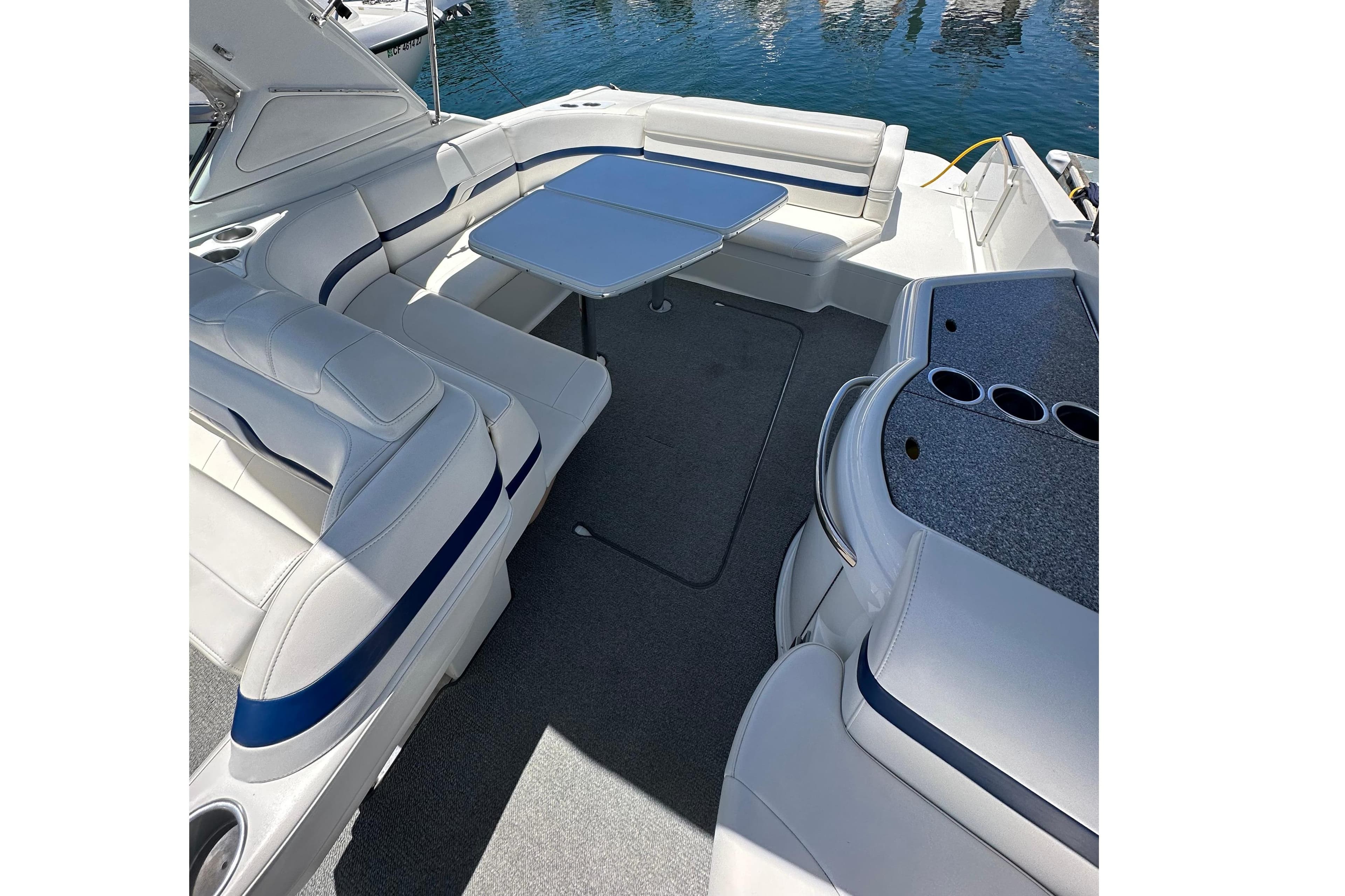 Interior of a 2005 Formula 330 Sun Sport yacht.