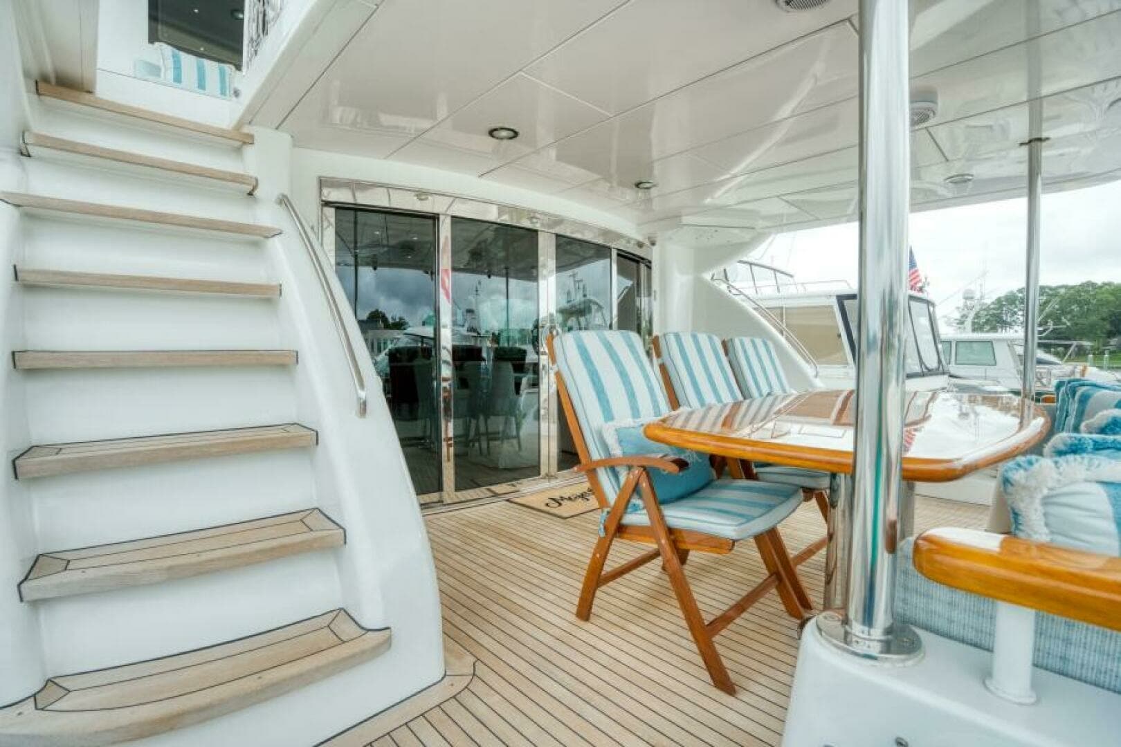 2007 Hatteras 80 Enclosed Bridge - Image 3