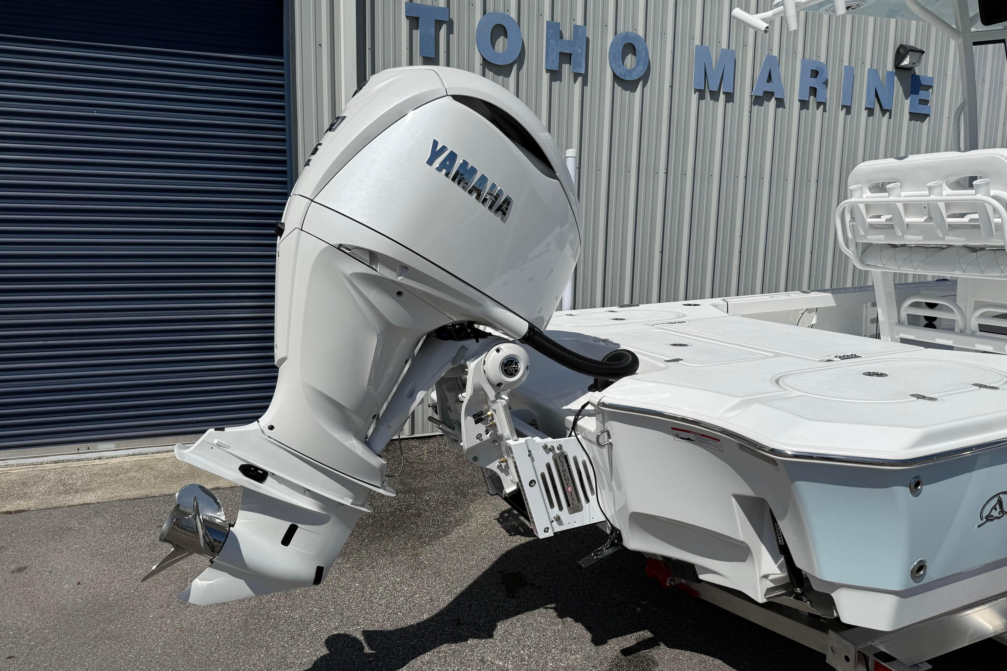 2026 Blazer 2550 GTS boat with Yamaha outboard motor at Toho Marine.