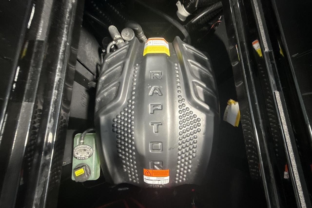 2023 Moomba Mojo engine compartment featuring a Raptor engine cover.