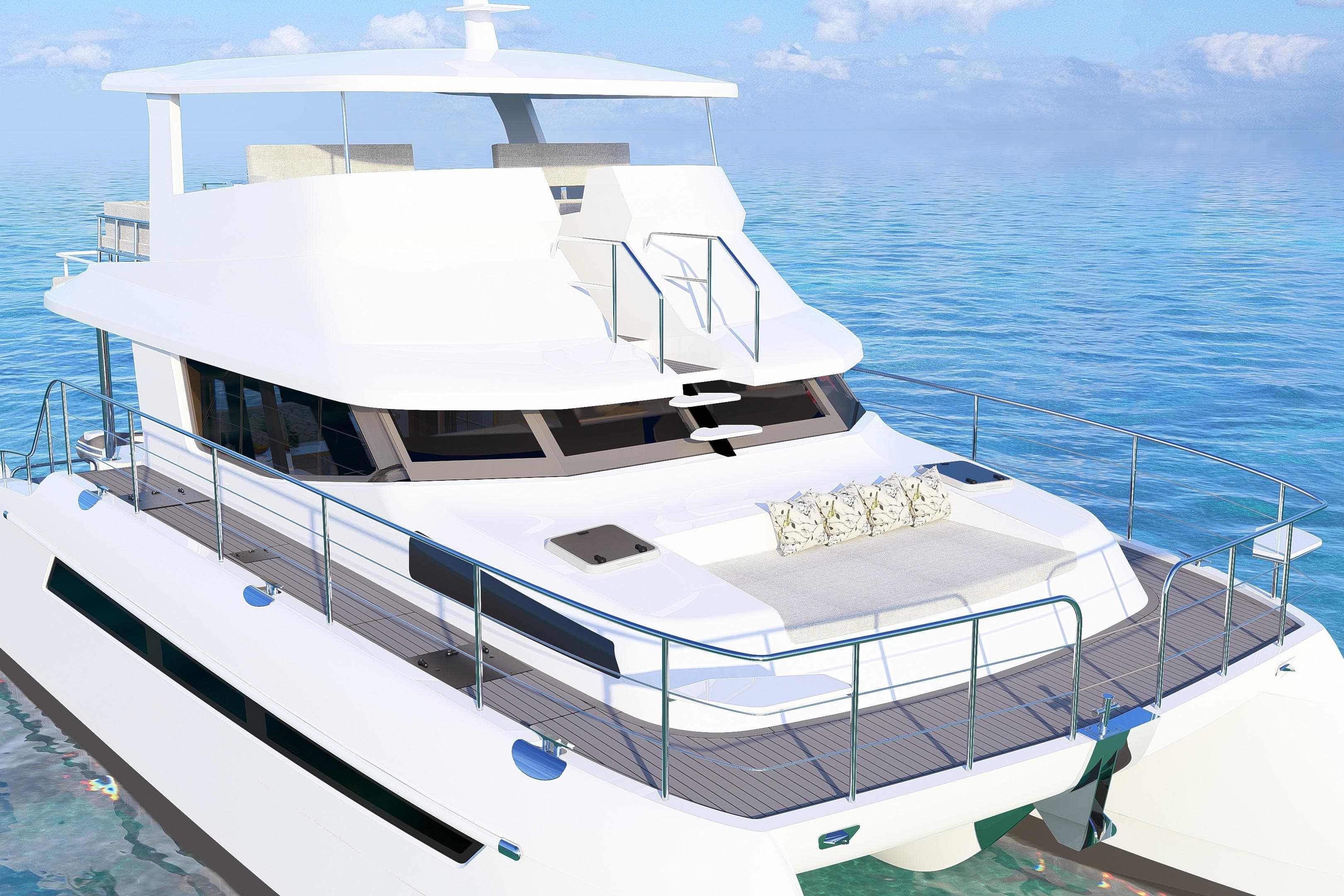 2026 Powerplay Catamarans PP4200 yacht Foredeck lounge