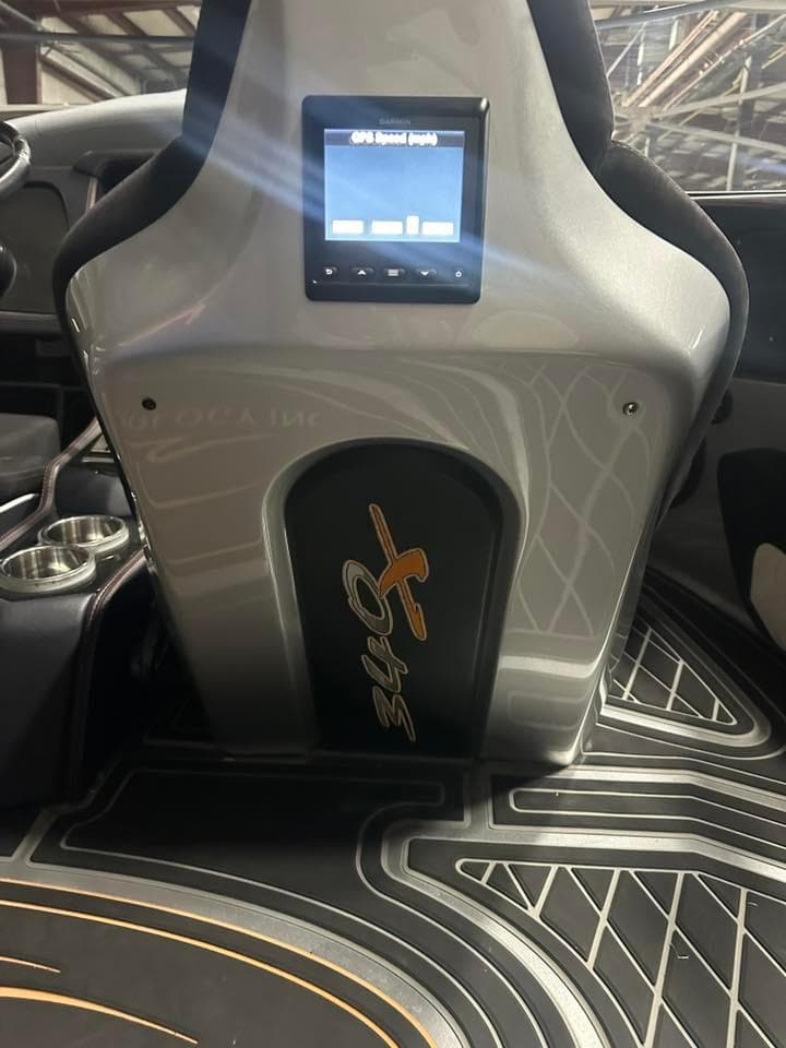 2018 MTI 340X interior with GPS display and custom flooring.