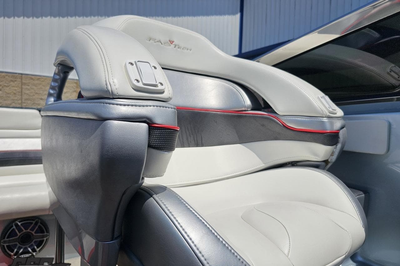 2012 Formula 353 FASTech boat seat with sleek design and premium upholstery.