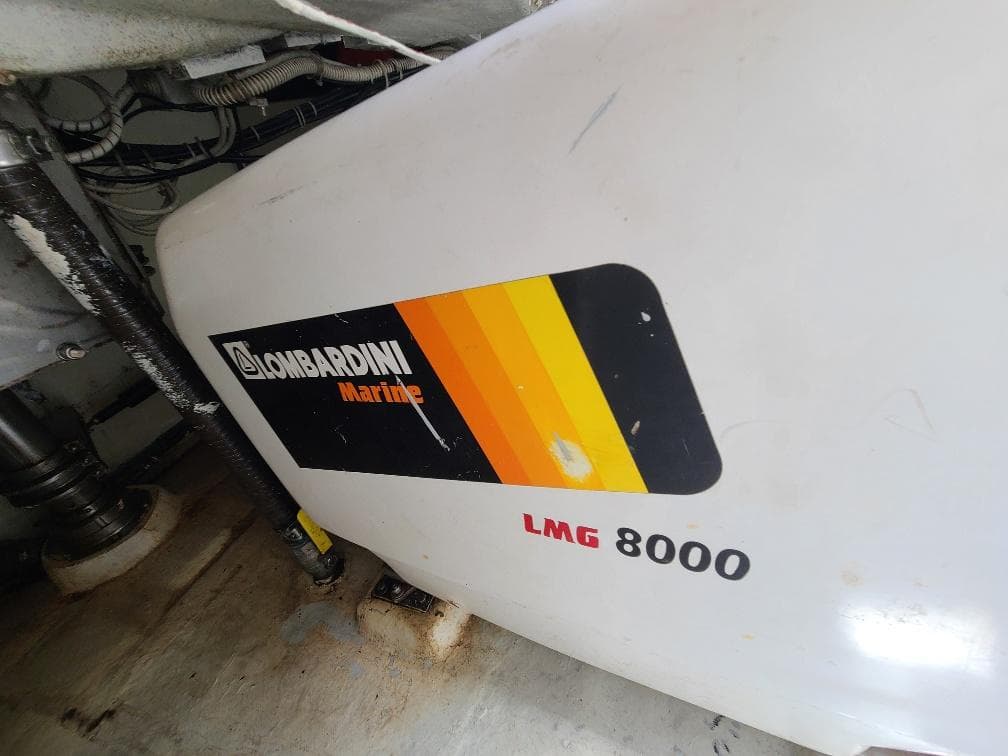 Lombardini Marine LMG 8000 engine in a 2001 Comet 54 DH yacht.