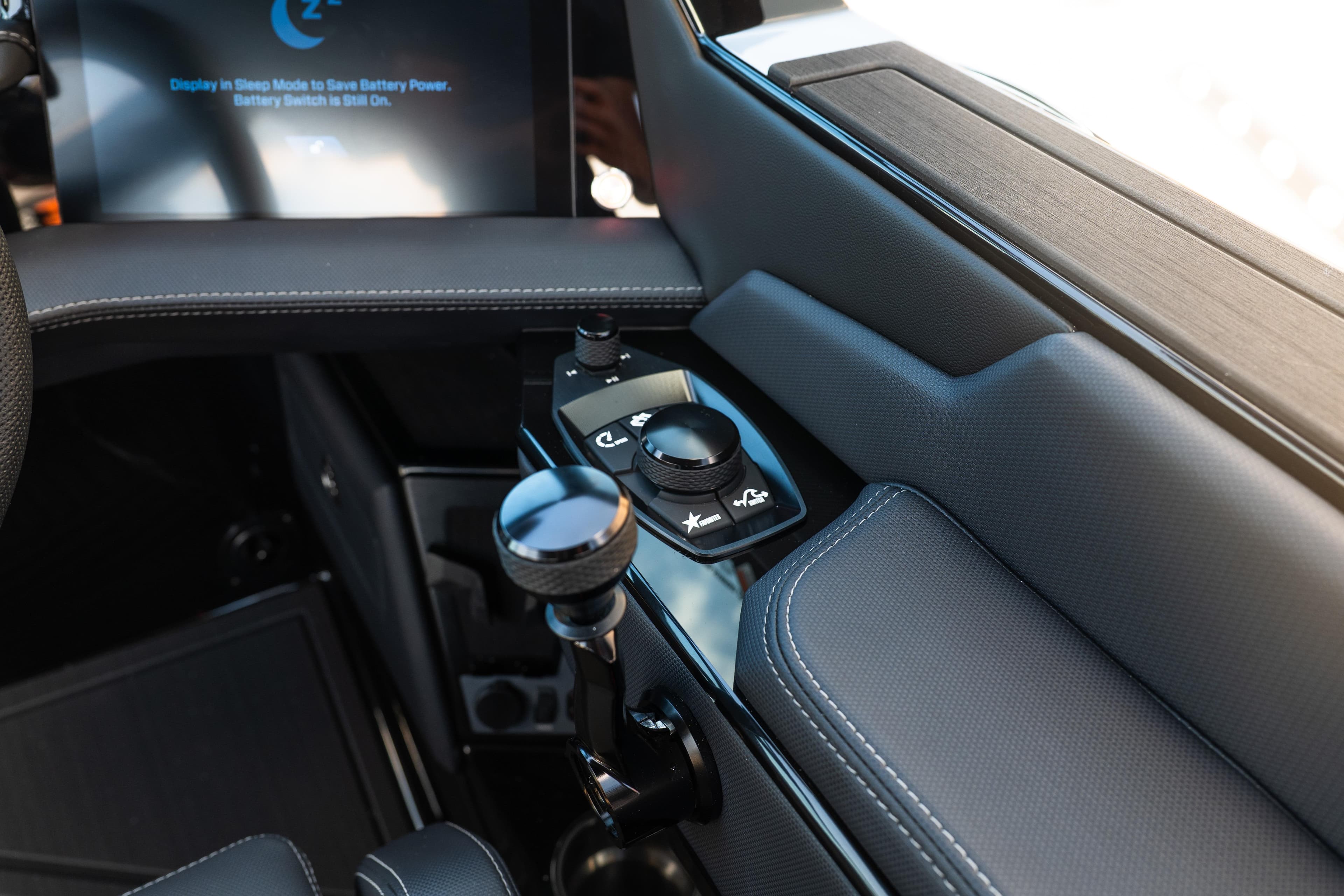 2026 MasterCraft XStar 25 interior control panel with sleek design and modern features.