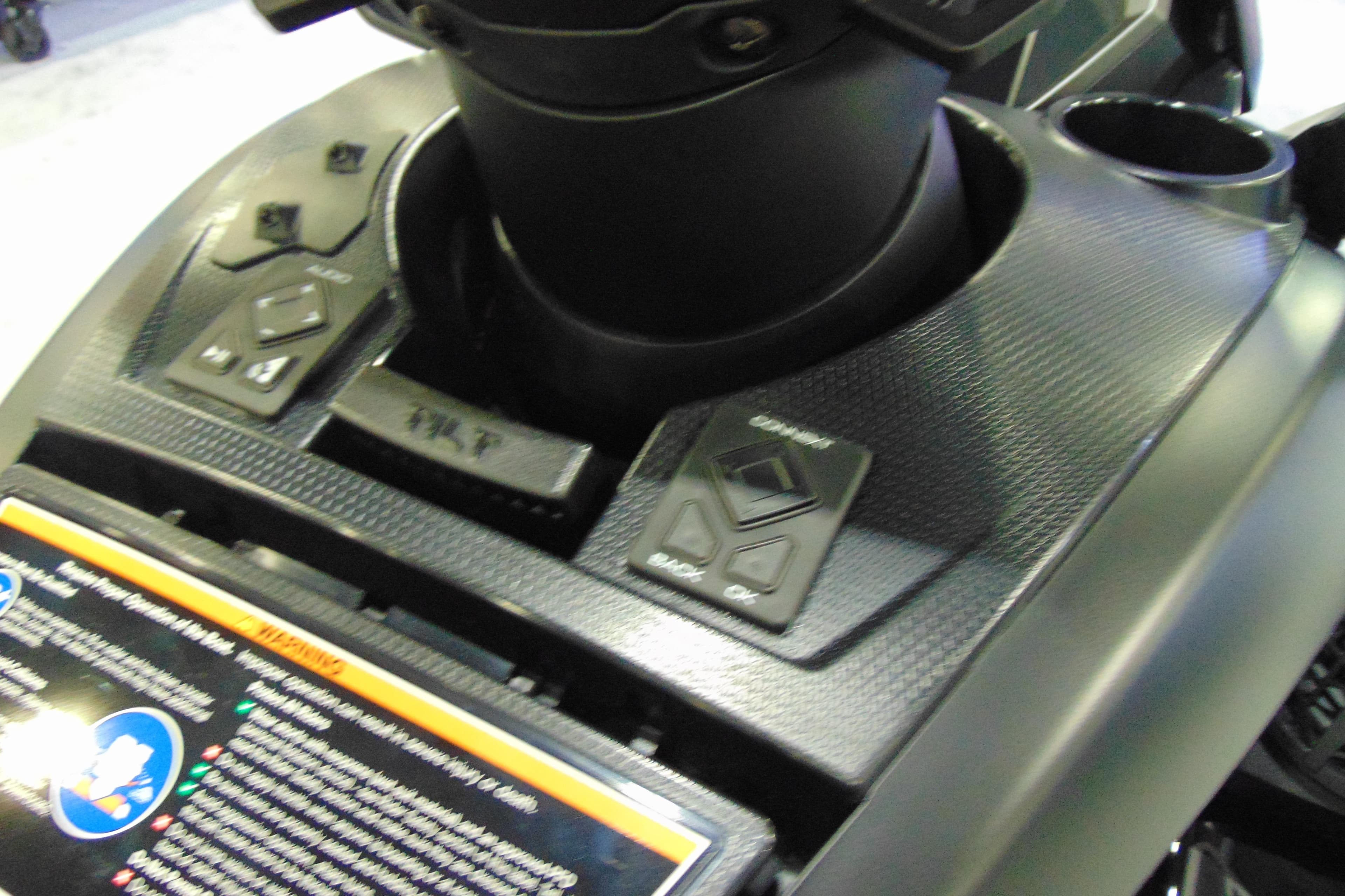 2026 Yamaha WaveRunner FX Limited SVHO dashboard with control buttons and warning label.