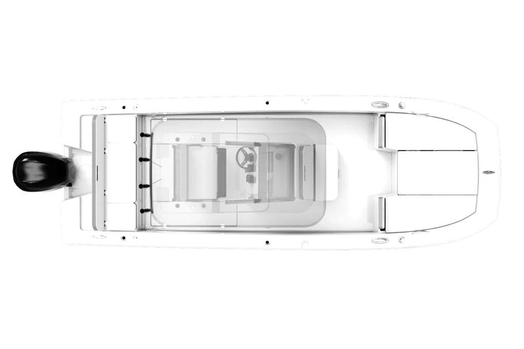 Manufacturer Provided Image: Top view of 2026 Twin Vee 22 Baycat boat, showcasing sleek design and spacious layout.