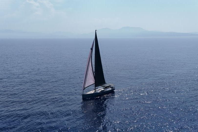 Sailing yacht Salona Ker 63 (2014) gliding on open sea under clear skies.