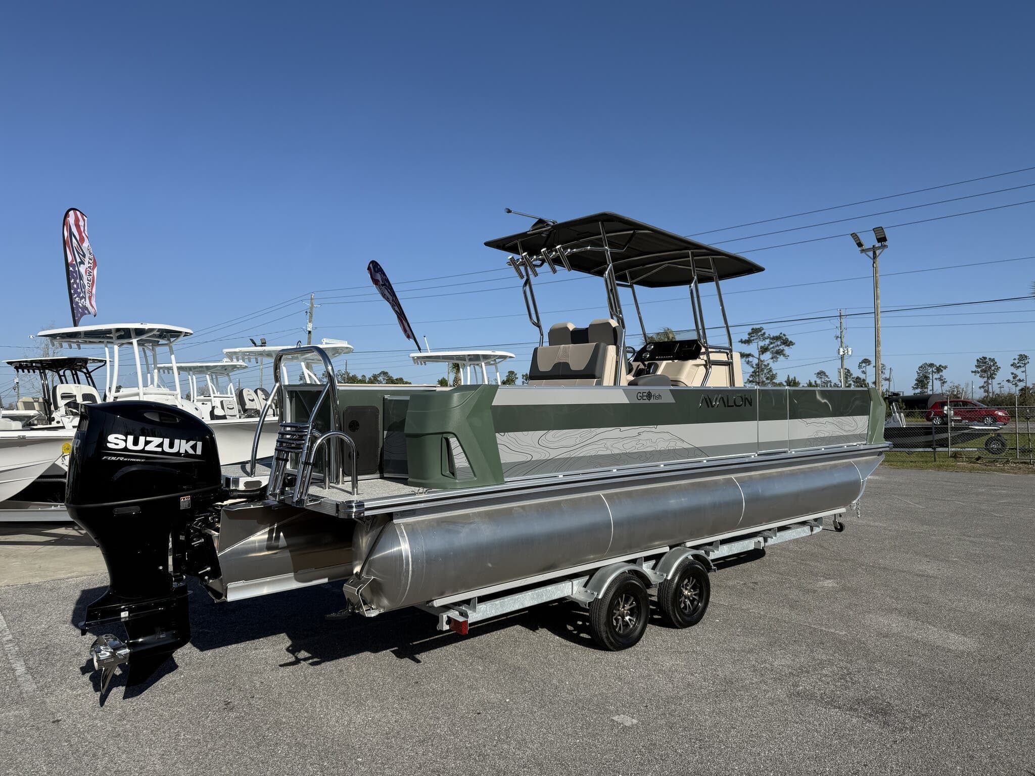 2025 Avalon GS GEO FISH 25 T TOP-TRITOON-200HP - 2