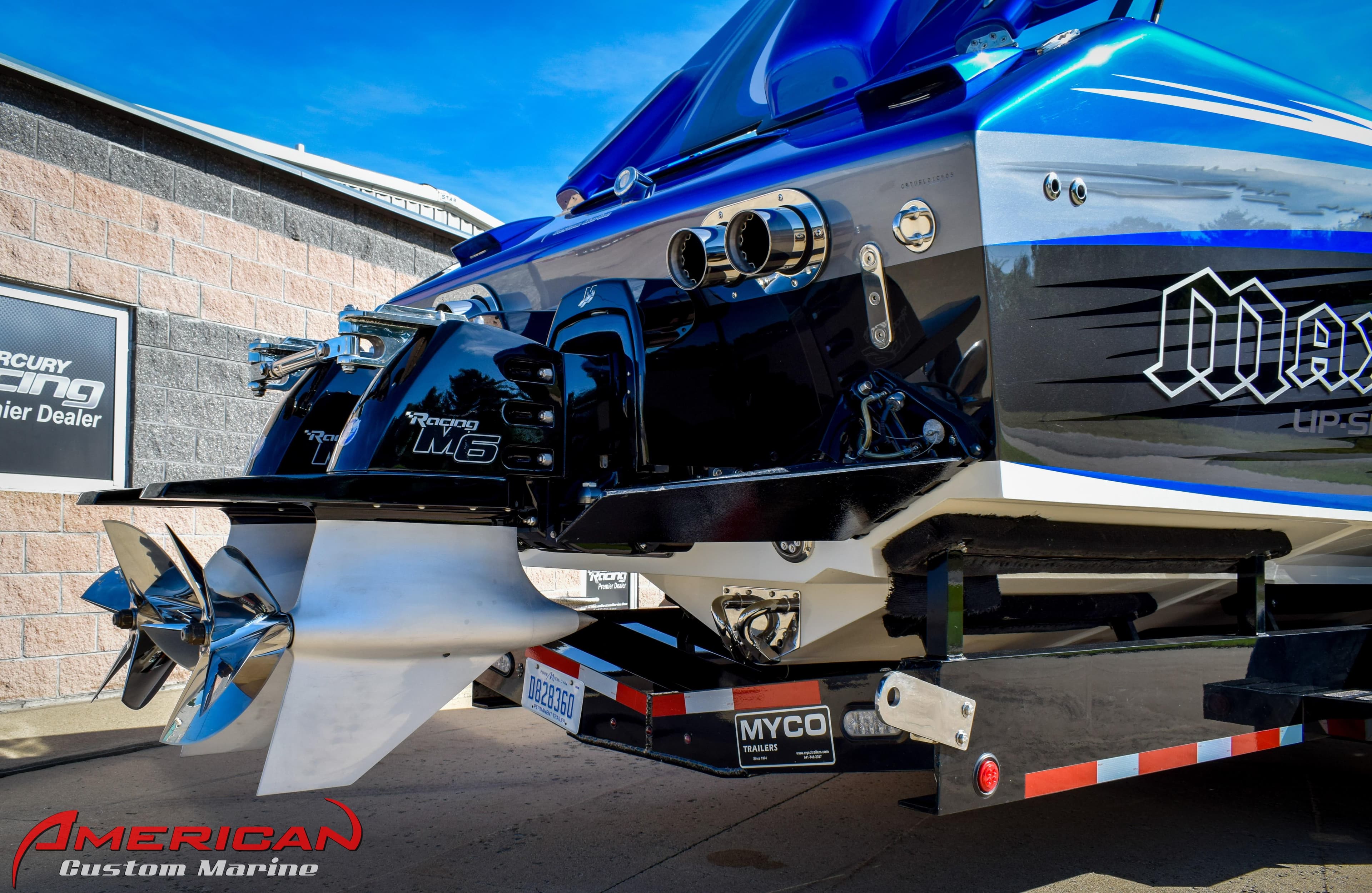 2005 Cigarette 45 Maximus boat with powerful engine and sleek design at American Custom Marine.