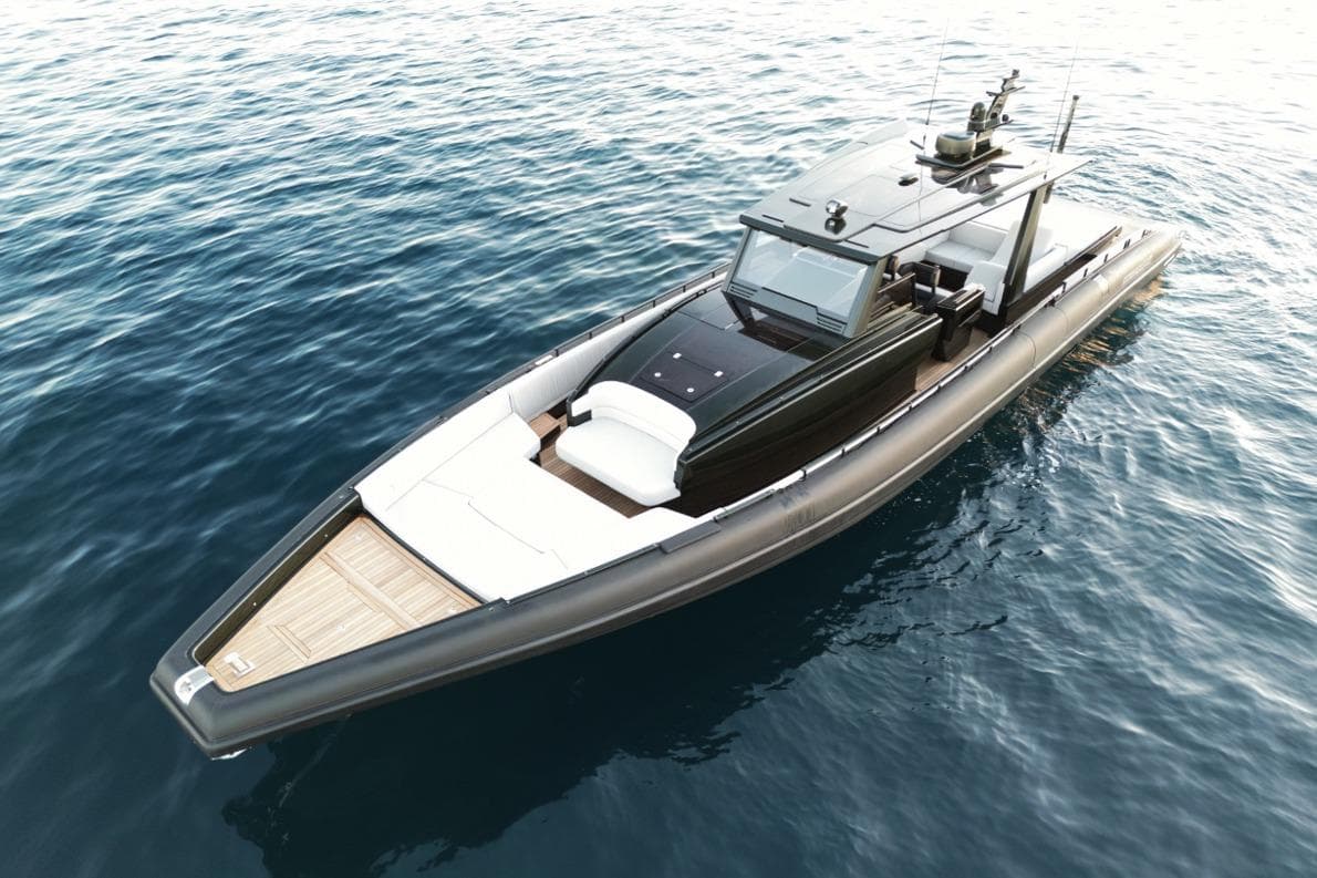 2024 Novamarine BS 140 EFB luxury yacht on calm blue water.