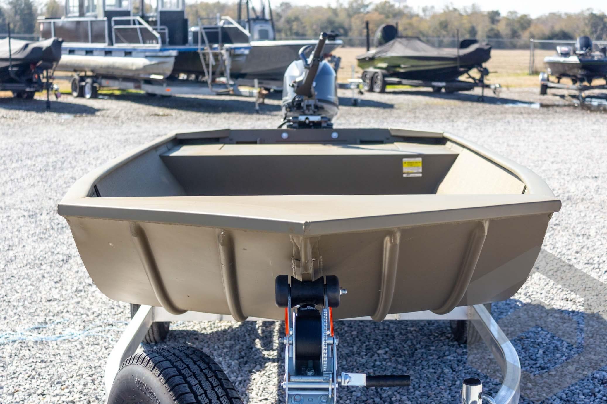 2026 G3 Gator Tough 1652 VBW boat on trailer, displayed outdoors.