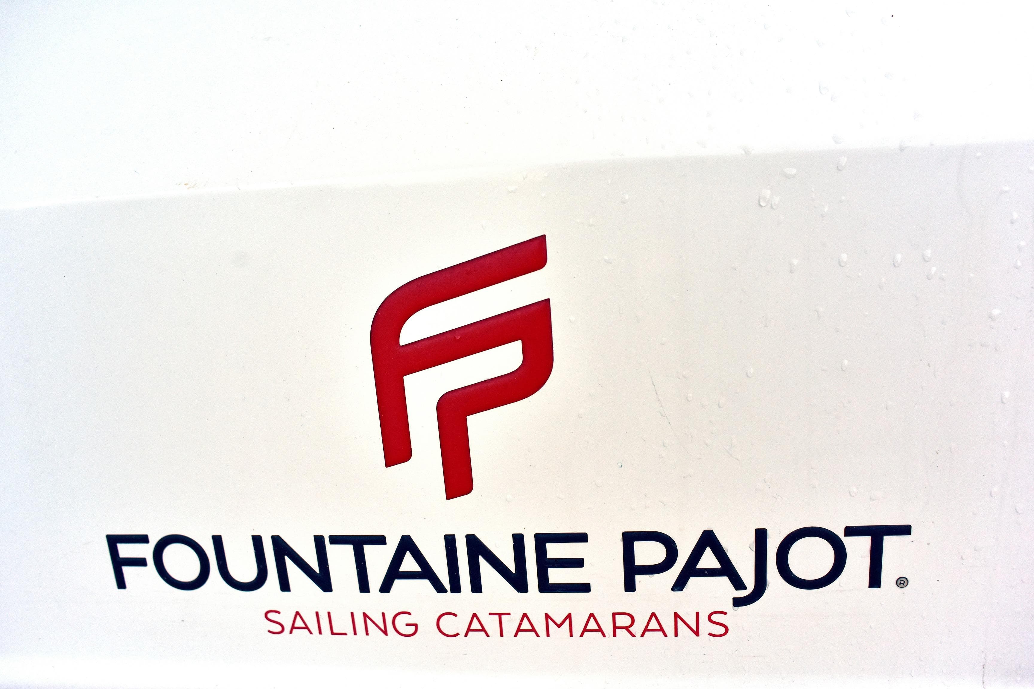 Logo of Fountaine Pajot Astrea 42 sailing catamaran, 2022 model.