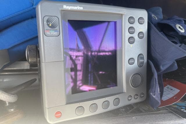 Raymarine RL70C marine radar display on a 1982 Formosa 42 sailboat.