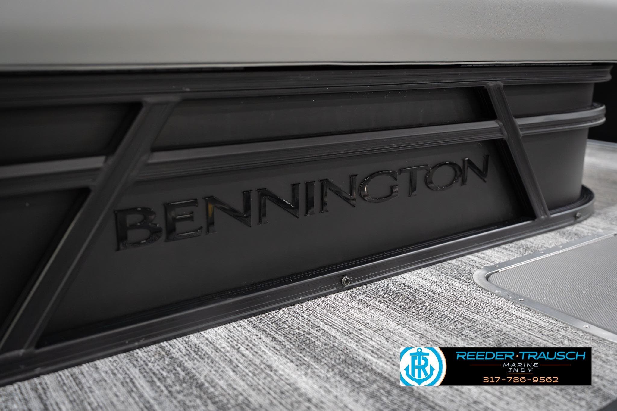 2026 Bennington 188 SLJ boat detail with Reeder-Trausch Marine logo.