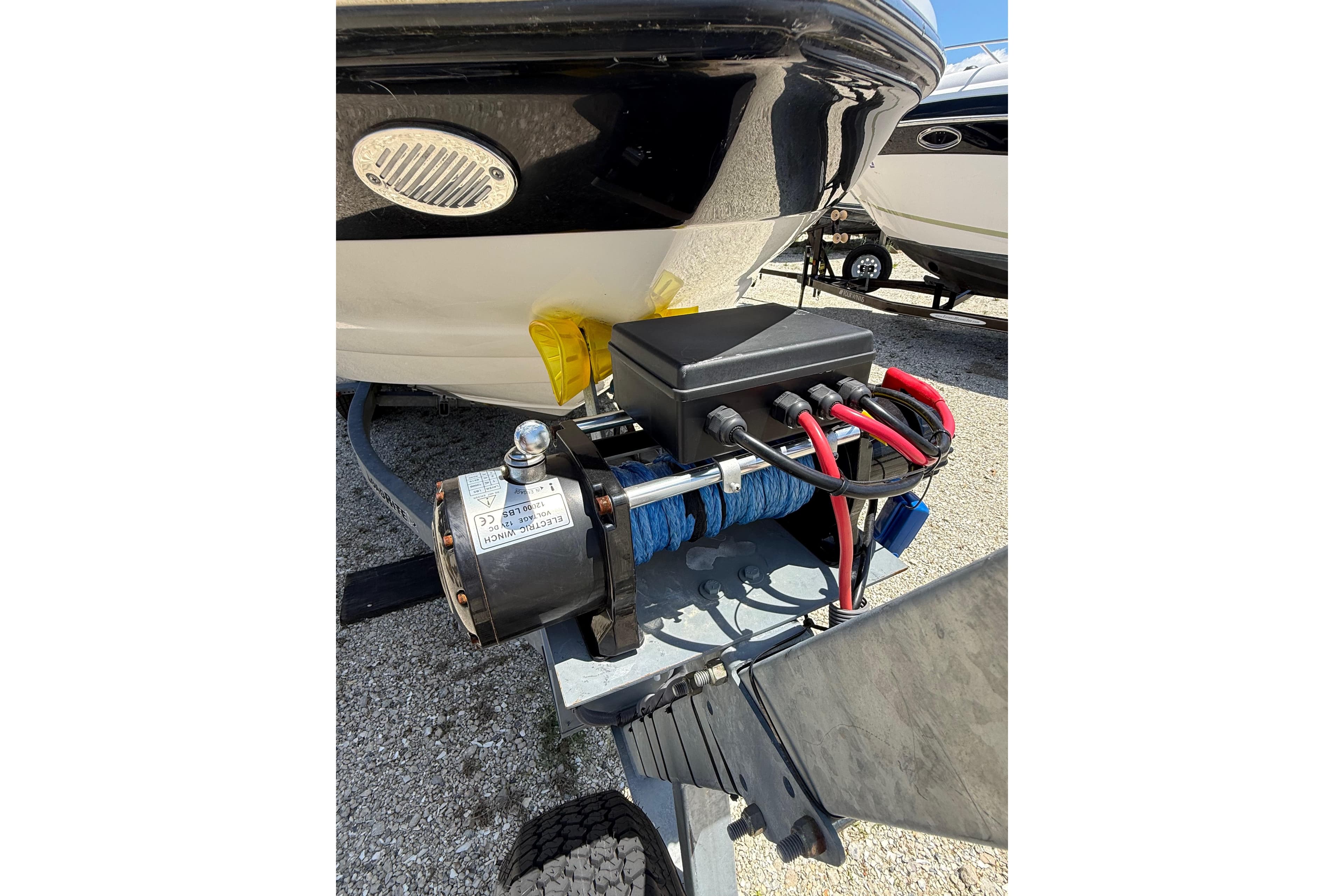 2011 Crownline 236 SC boat trailer with electric winch and cables.