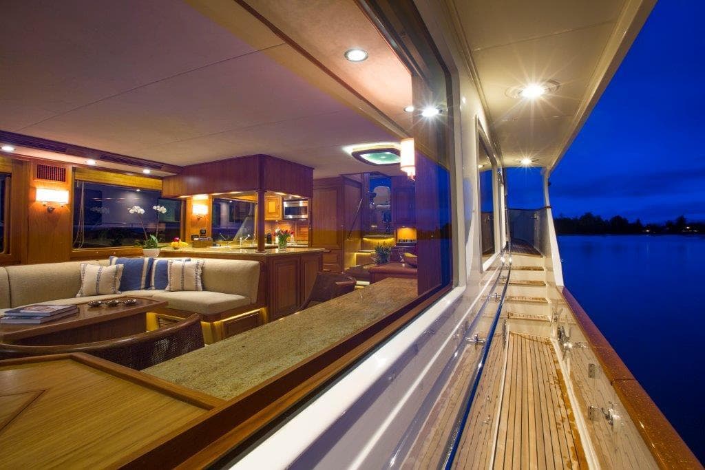 Lighted Covered Side Decks