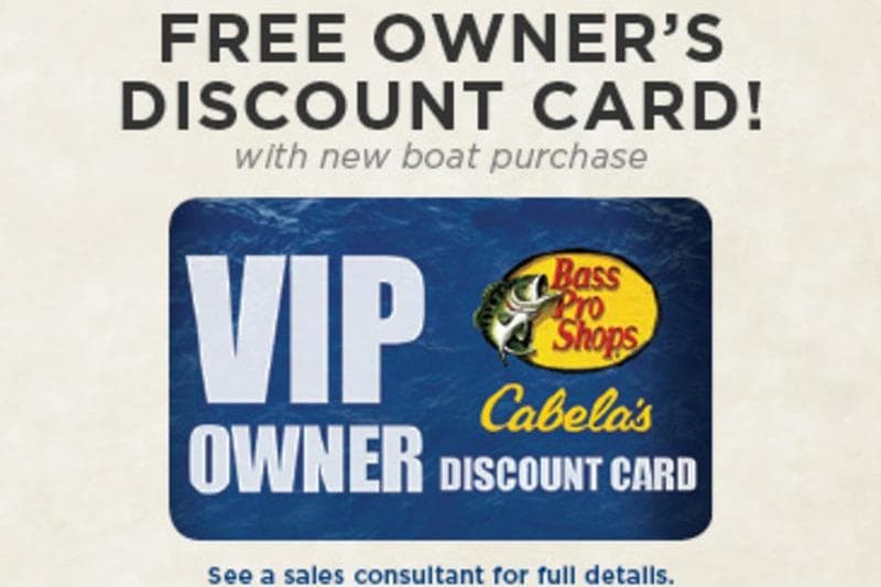 Free VIP Owner Discount Card with 2024 Triton 179 TrX boat purchase.