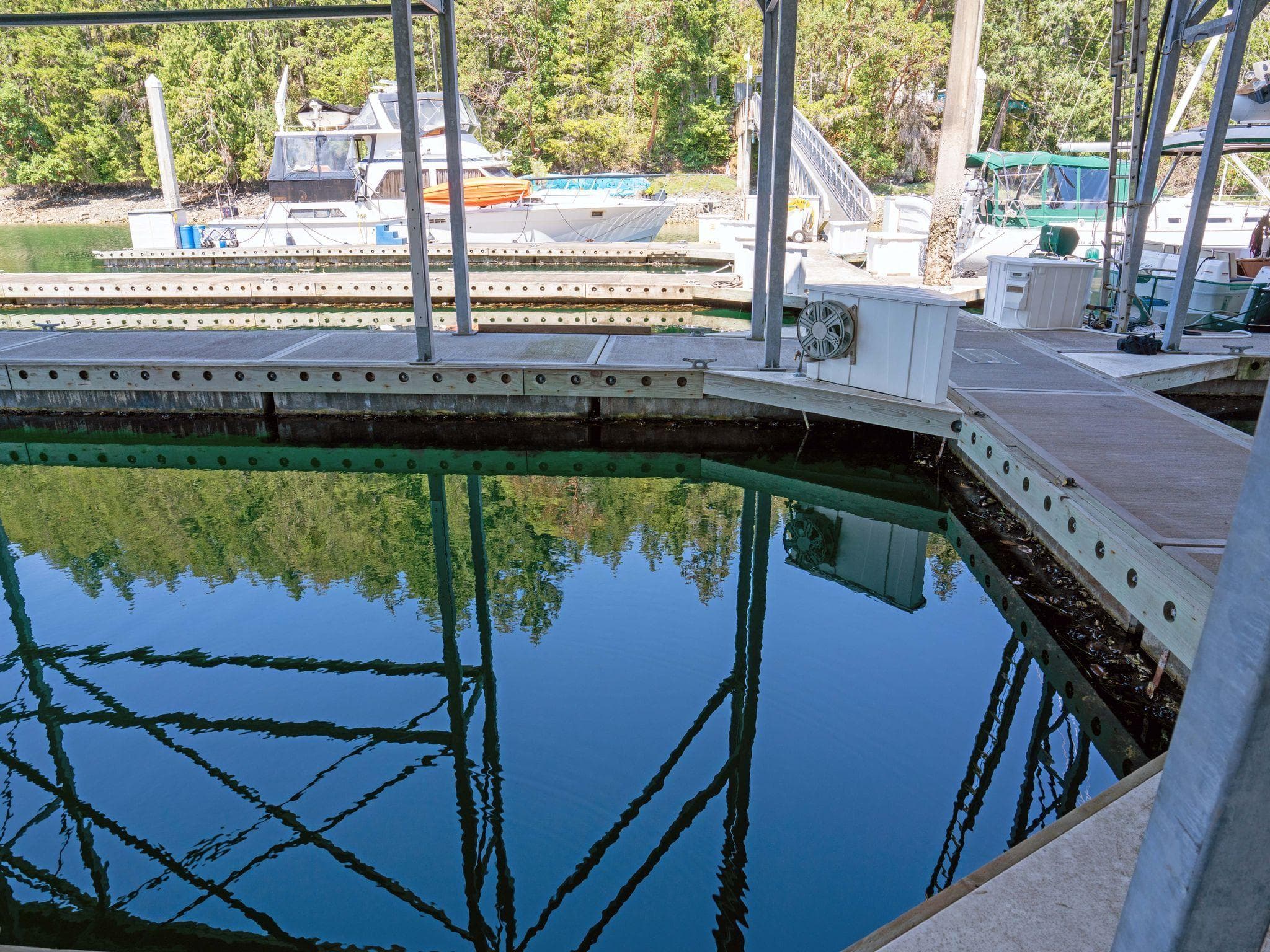 Covered Marina Berth - Side View