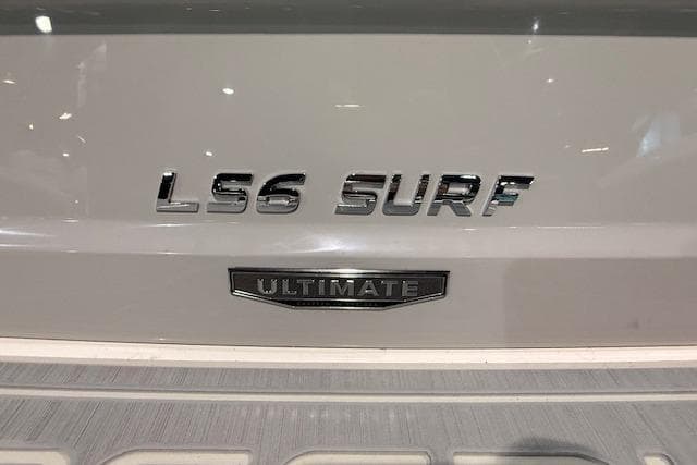 2026 Regal LS6 Surf boat with "Ultimate" badge on rear.
