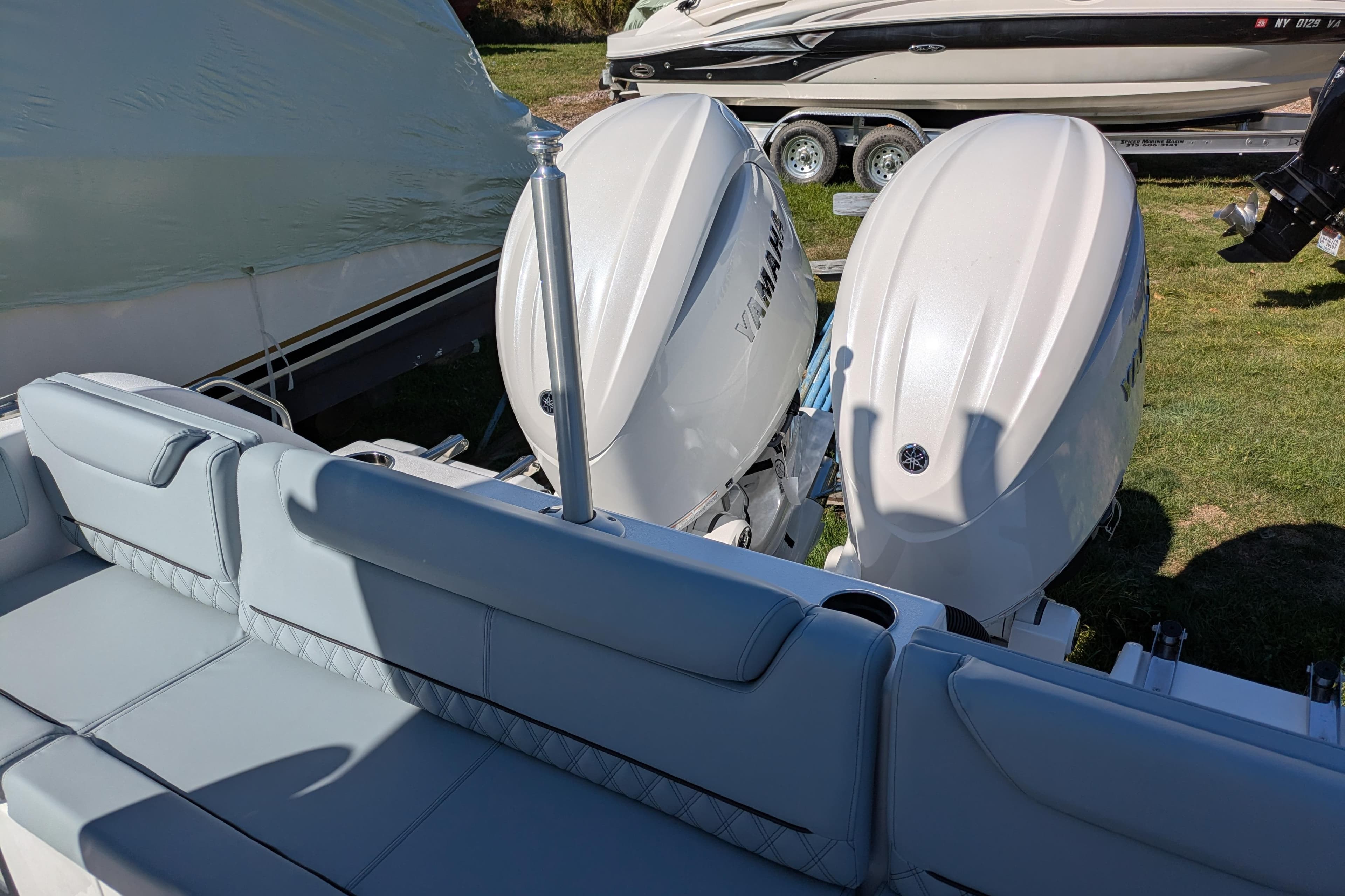 2026 Sportsman Heritage 261 Center Console with twin Yamaha outboard engines.