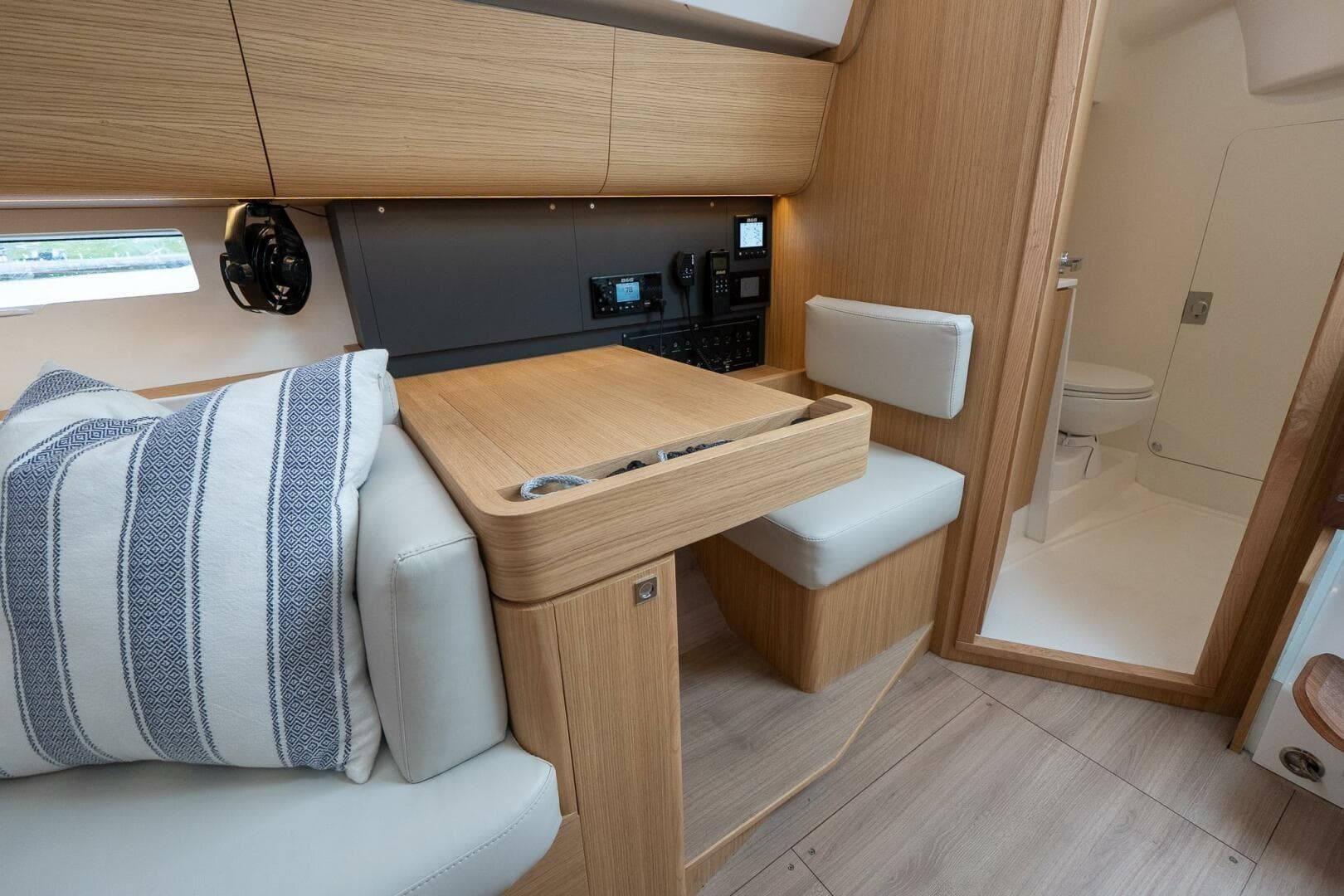 Interior of 2026 J Boats J/40 yacht with modern design.
