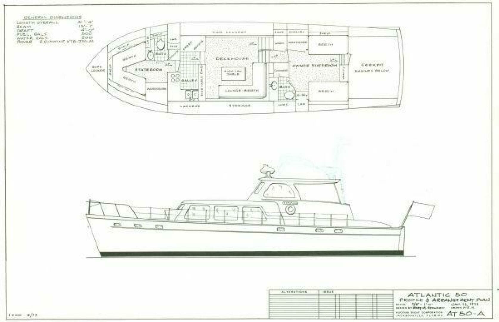 1972 Huckins Atlantic 50 - Image 9
