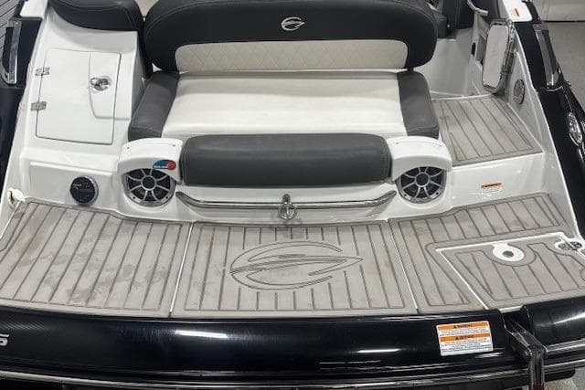 2019 Crownline Eclipse E255 SURF boat rear seating and deck area.