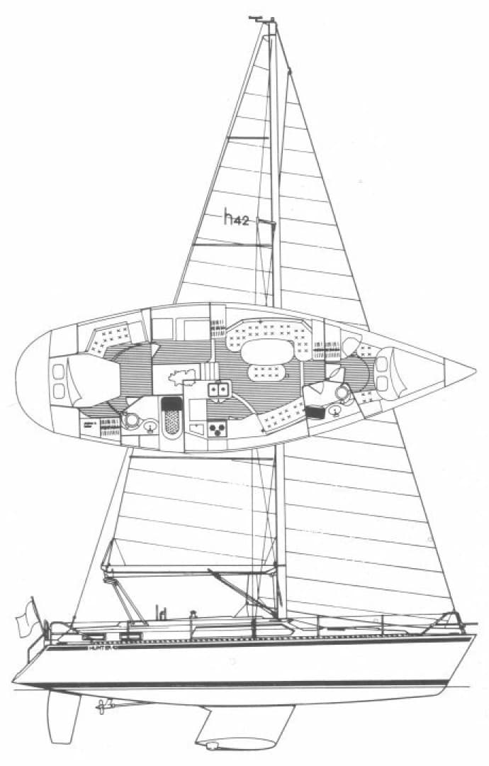 1991 Hunter Passage 42 - Image 75