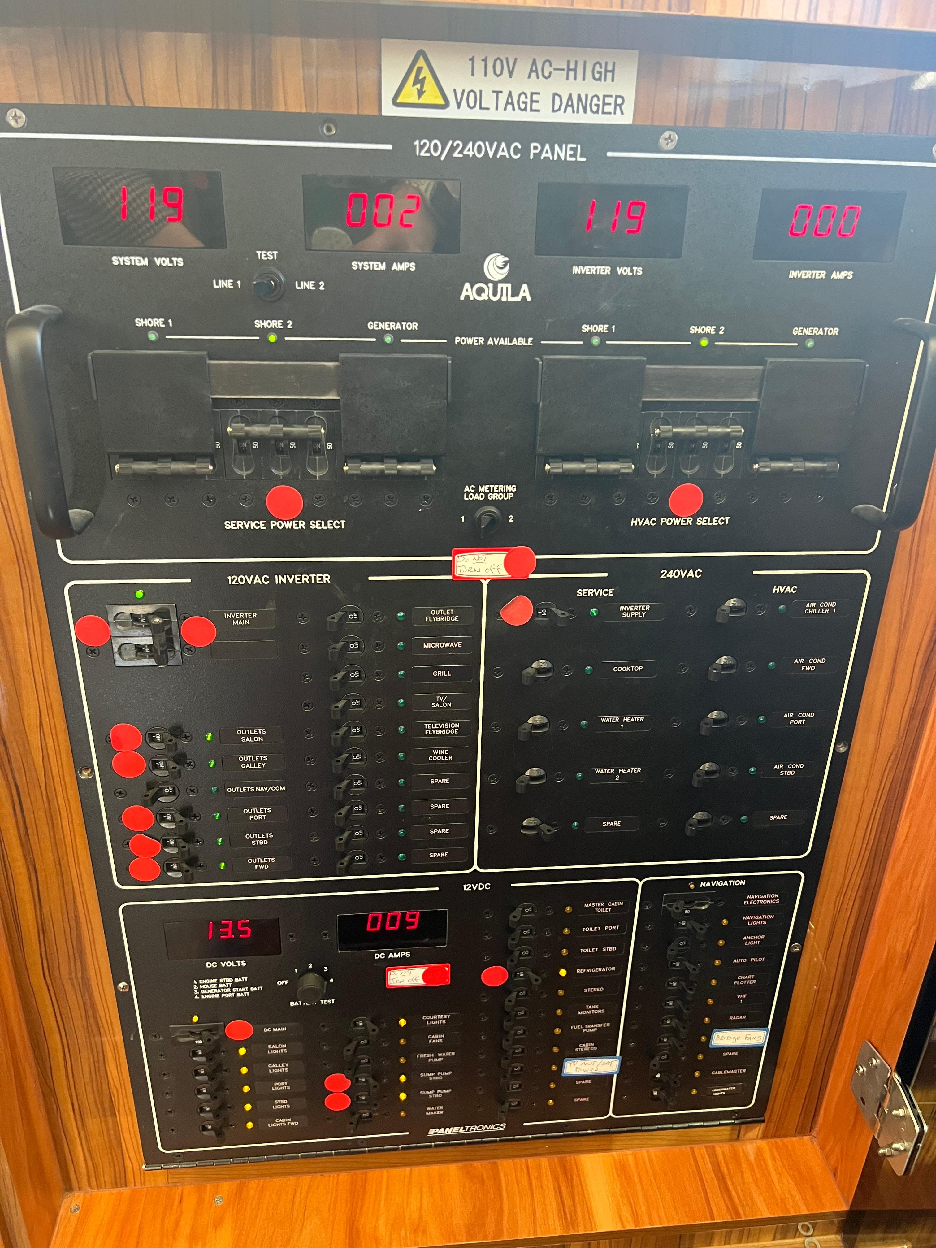 110/ 12volt electrical panel