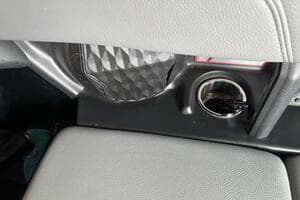 Interior detail of 2022 Malibu Wakesetter 23 LSV with cup holder and textured panel.