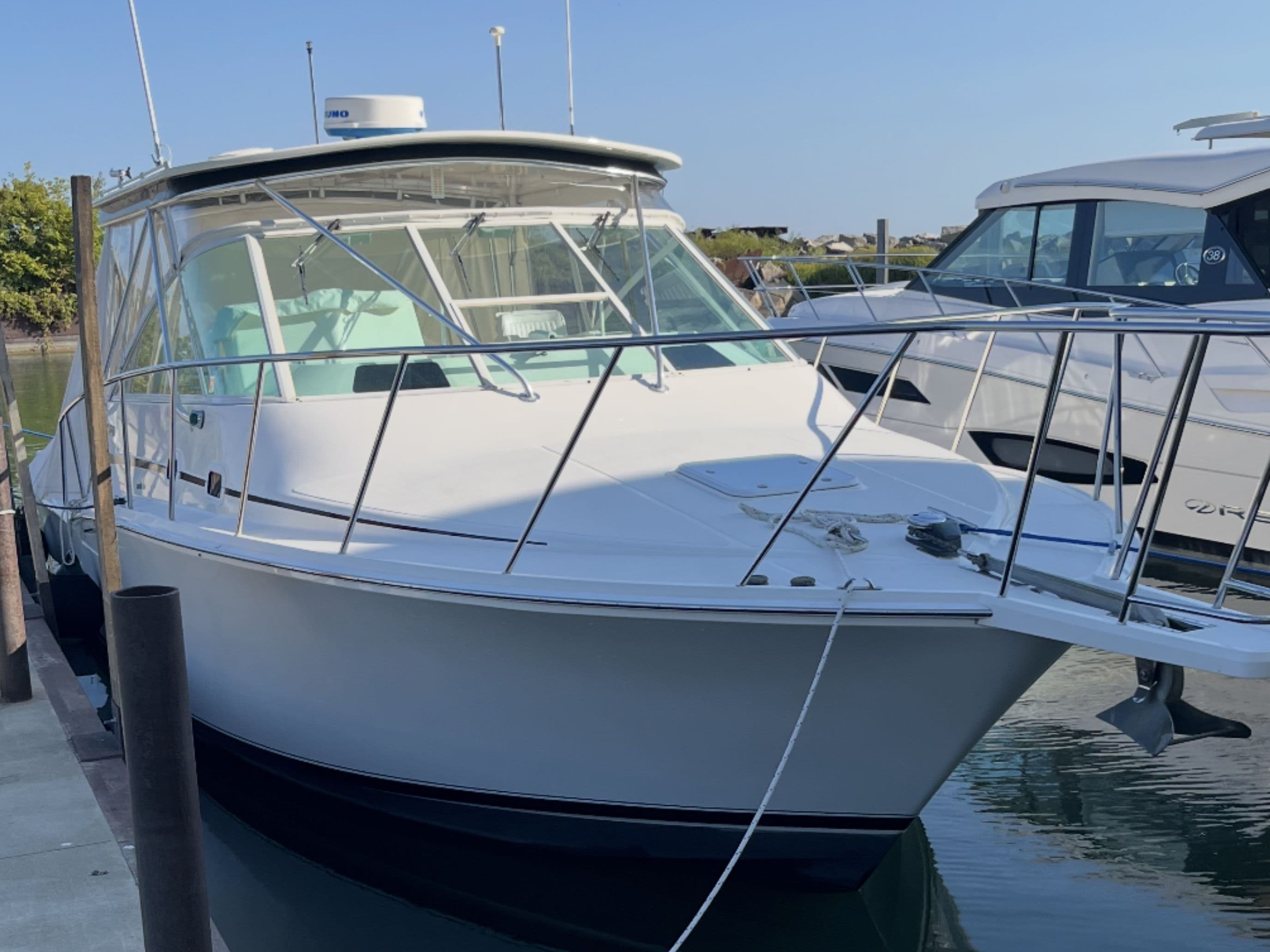 Starboard forward bow
