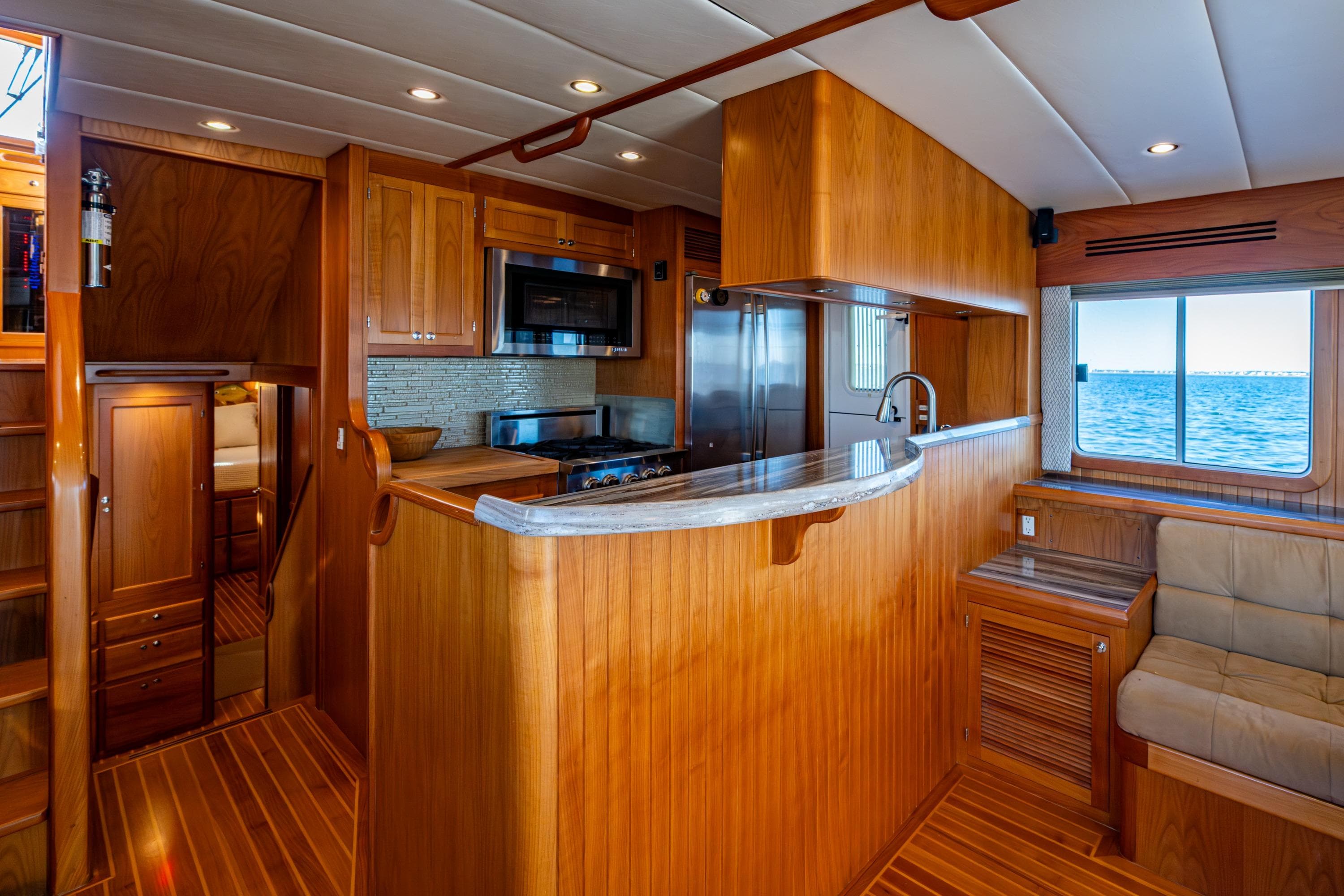 Breakfast bar and galley