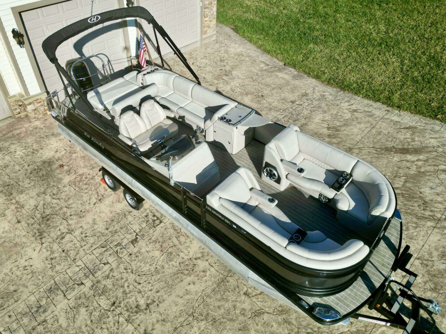 2016 Harris Grand Mariner 250 SLEC Tritoon - Image 4