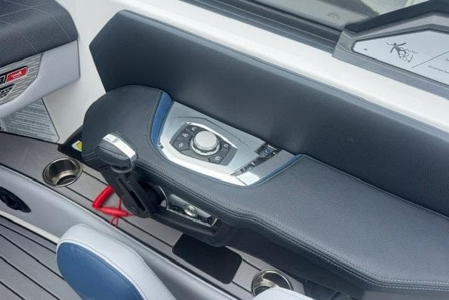 2022 Nautique Super Air Nautique G21 boat control panel with sleek design and modern features.