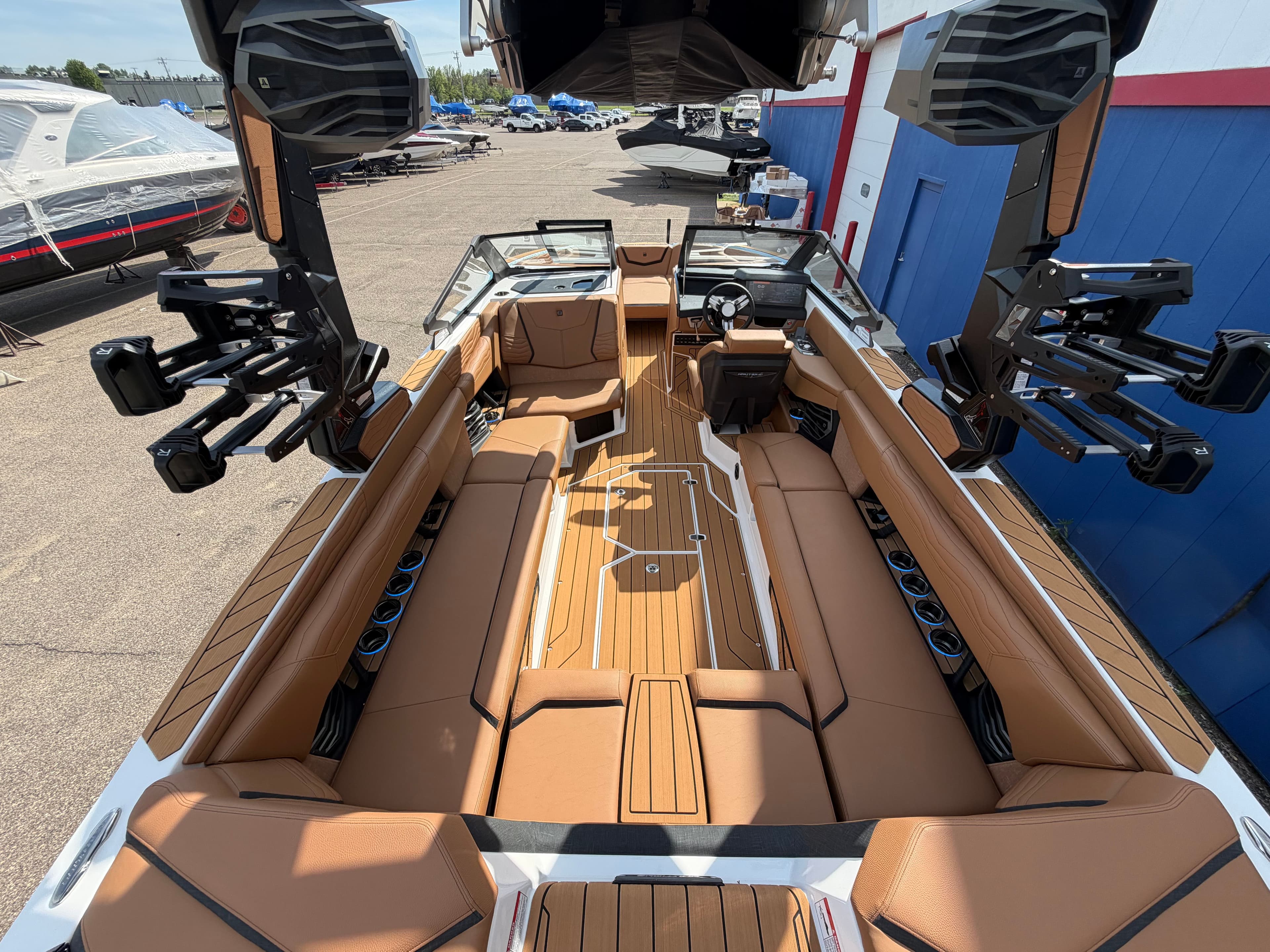 Interior of 2026 Nautique Super Air Nautique G25 with luxurious features.