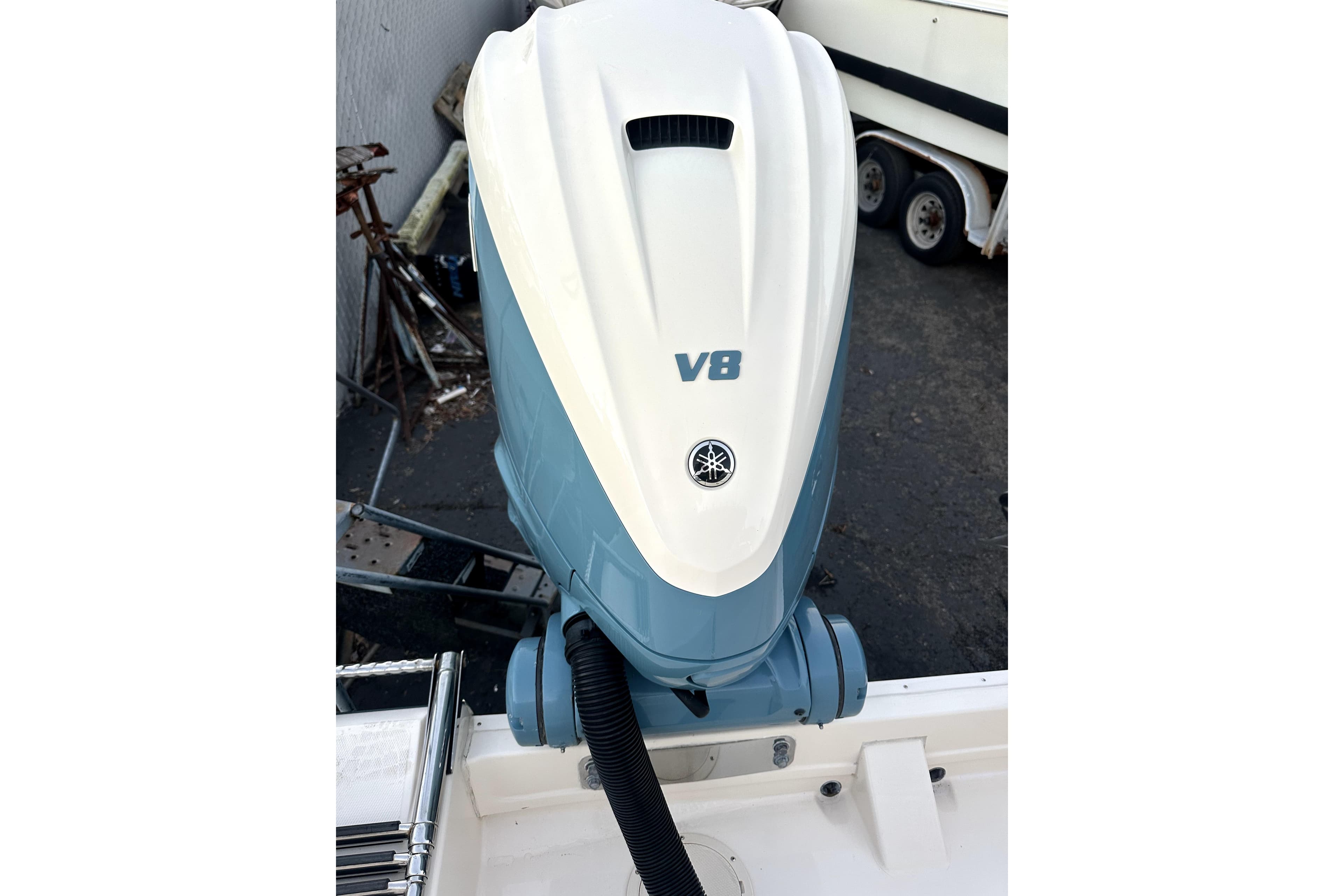 Yamaha V8 outboard engine on 2019 Grady-White Canyon 336 boat.