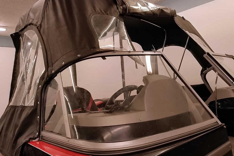 2024 Ranger 621FS Fisherman boat with protective canopy and windshield.