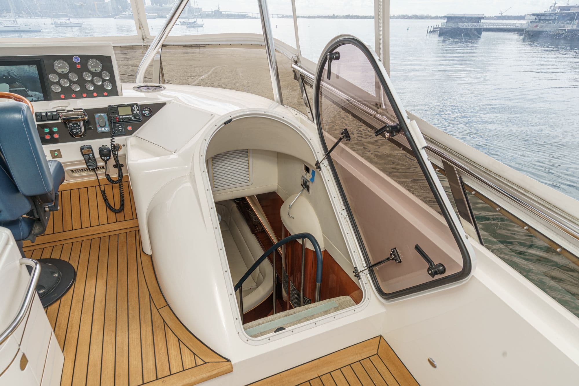 Interior view of 2007 Princess 75 Fly yacht.