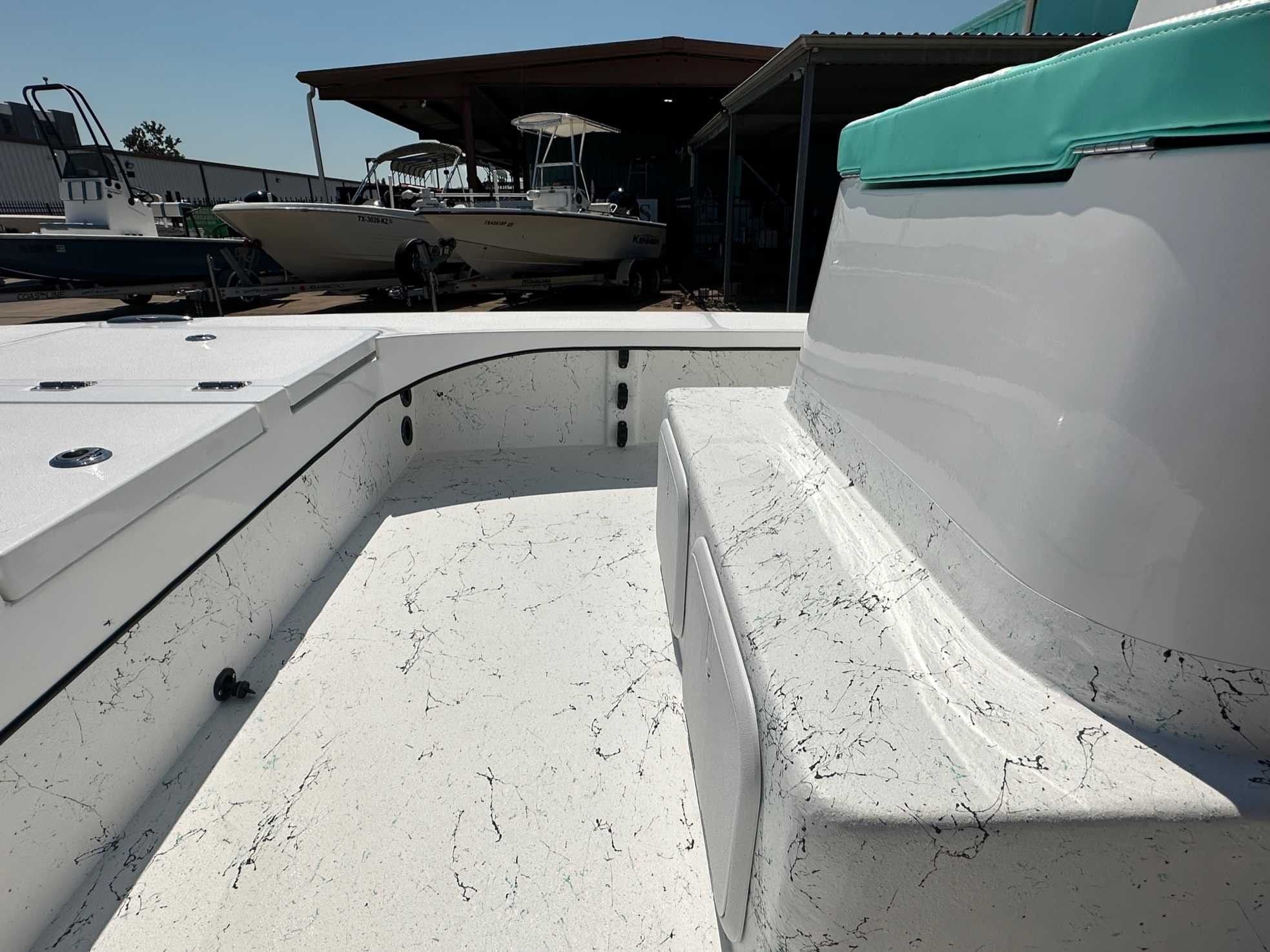 Interior view of Freedom Boats WARRIOR 2026 with modern design.