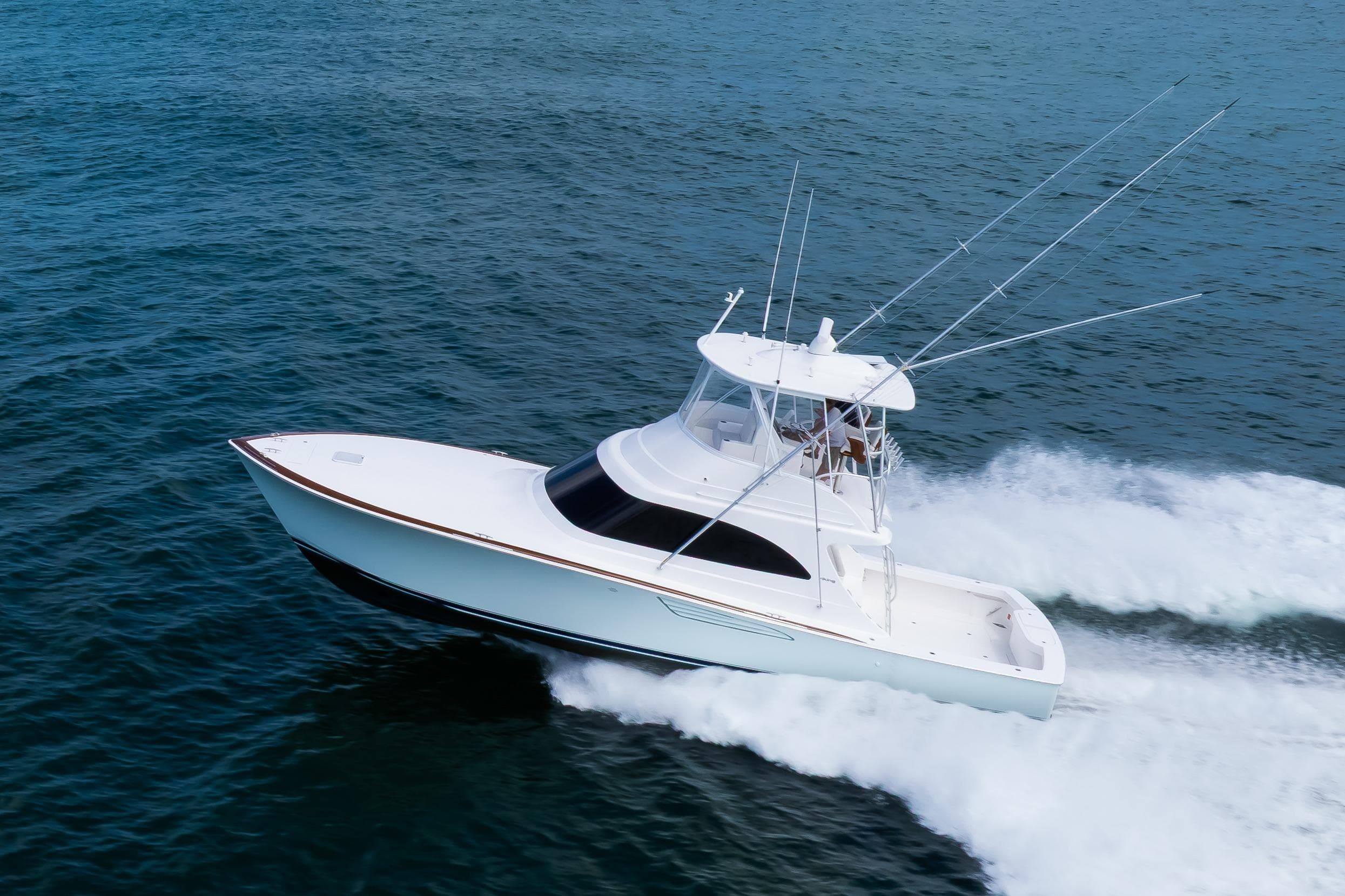 2026 Viking 46 Billfish yacht cruising on open water.